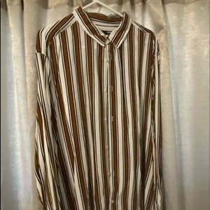 H&M stripped button down